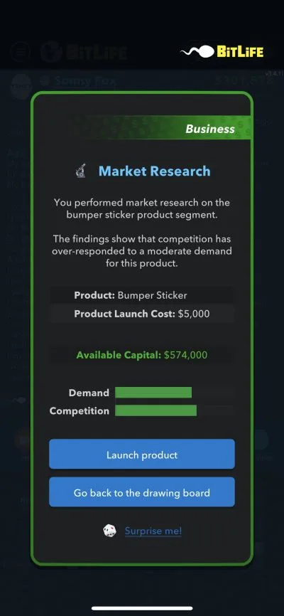 market research in bitlife