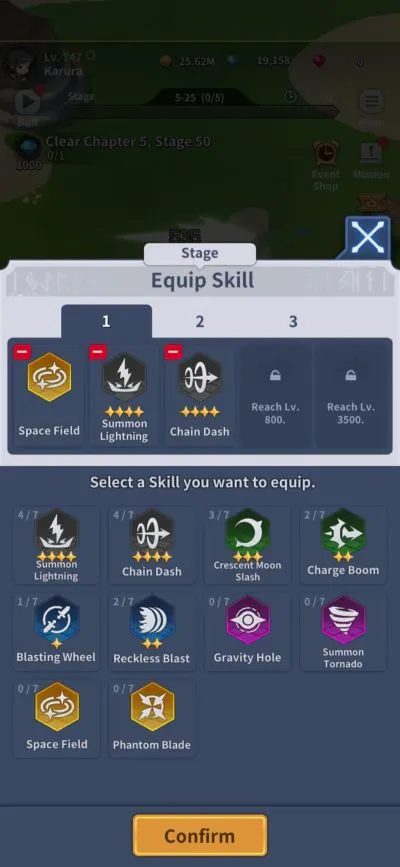 blade idle equip skill