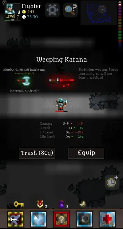 cardinal quest 2 weeping katana