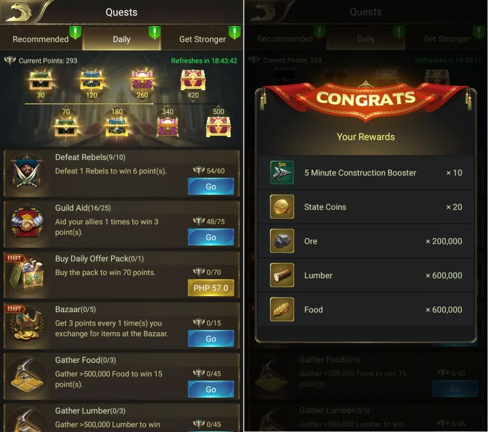 conquerors golden age 3rd daily