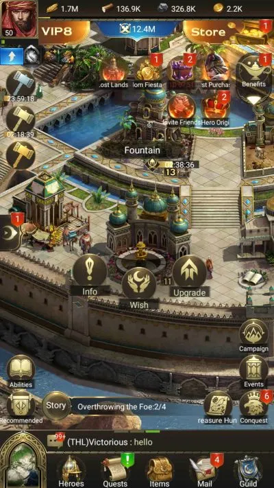 conquerors golden age fountain