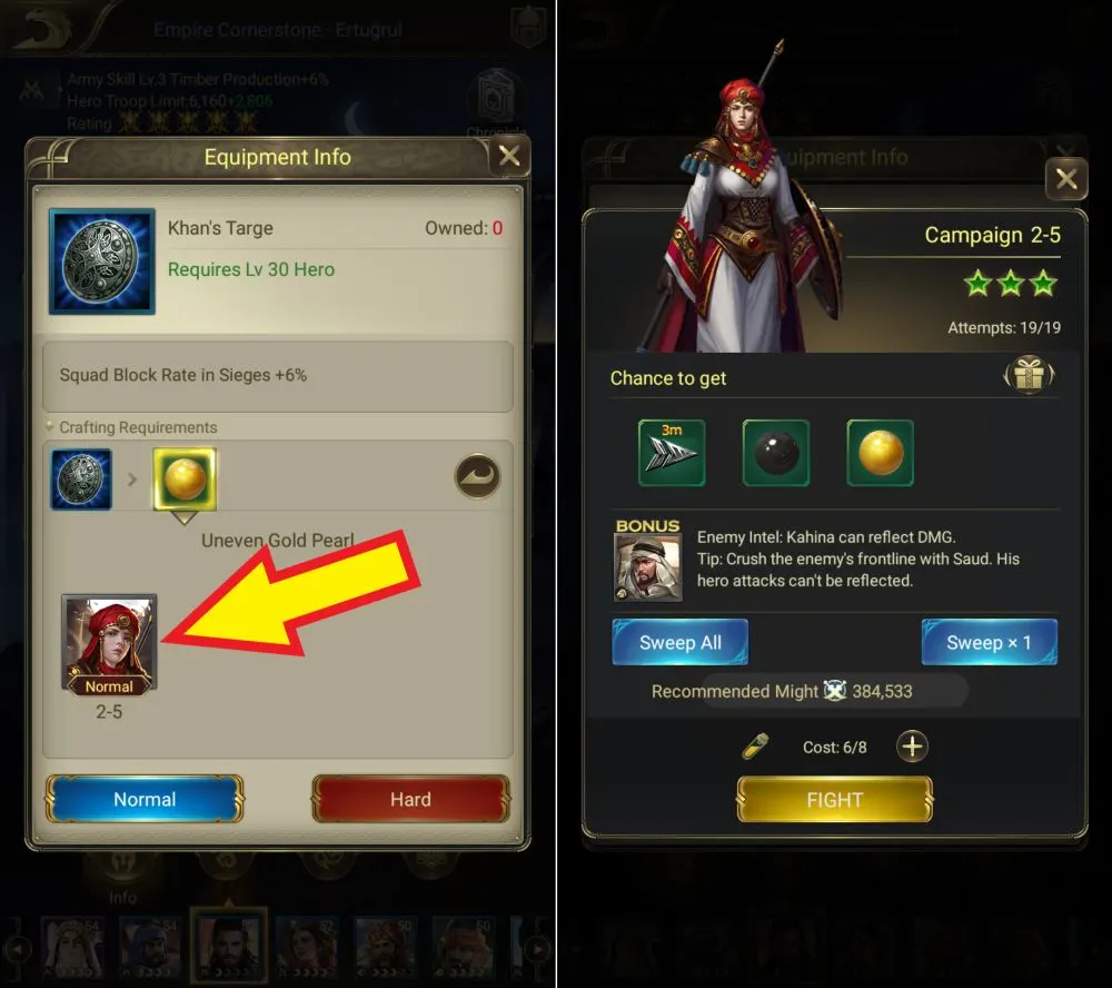 conquerors golden age gear hunting