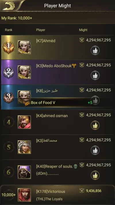 conquerors golden age leaderboard loot