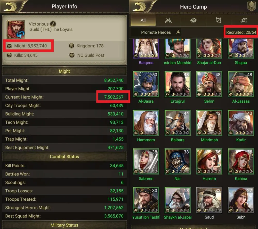 conquerors golden age might at 20