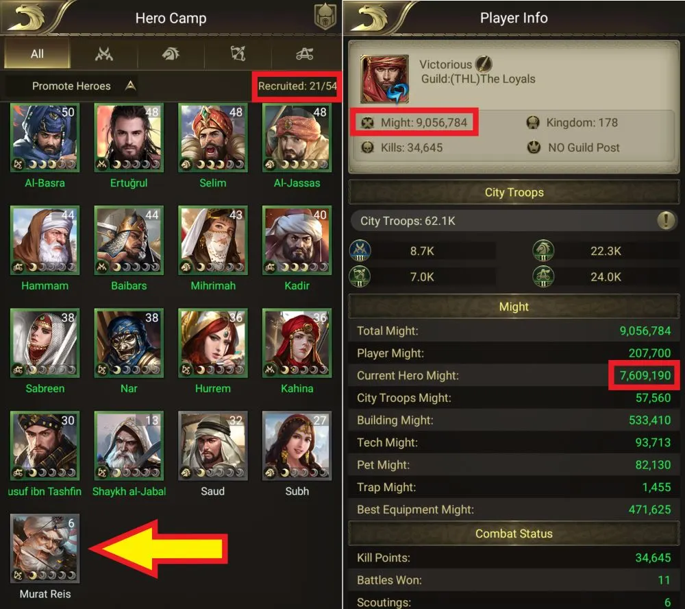 conquerors golden age might at 21