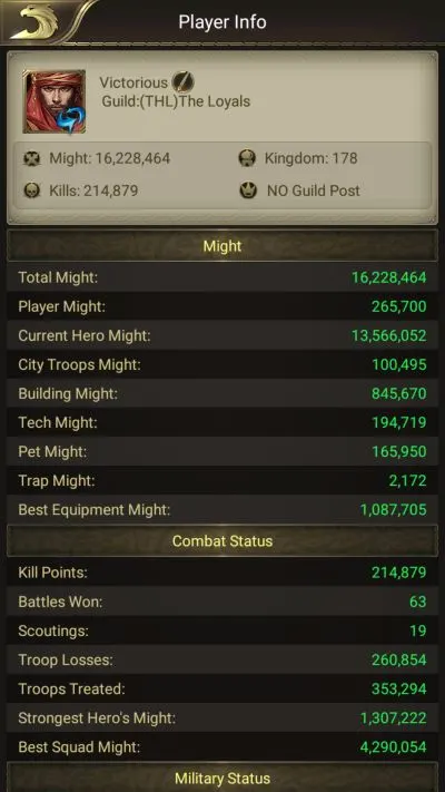 conquerors golden age progress proof