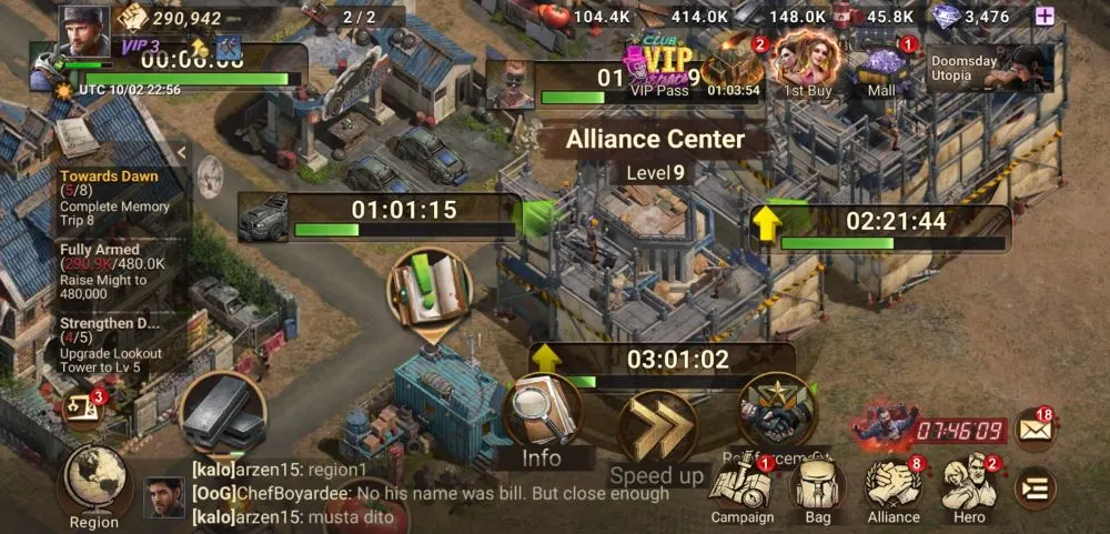 doomsday last survivors alliance center