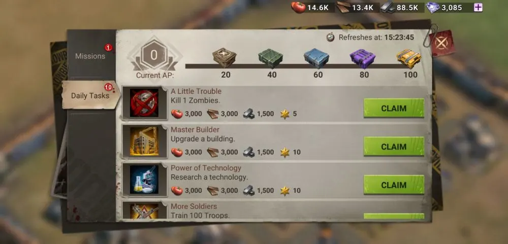 doomsday last survivors daily tasks