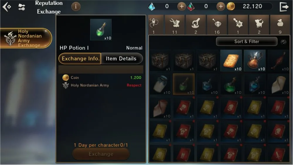 eternal kingdom battle peak reputation exchange