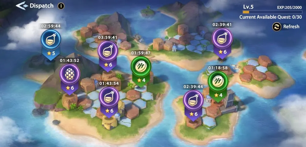 dispatch feature in infinite magicraid