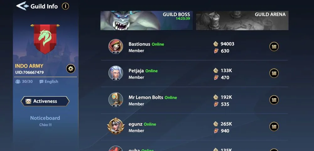 infinite magicraid guild info