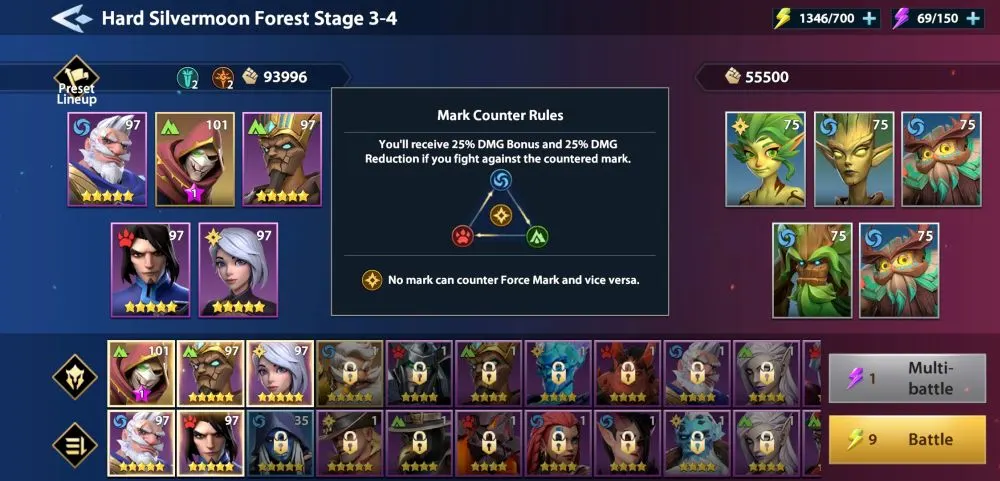 infinite magicraid mark counter rules