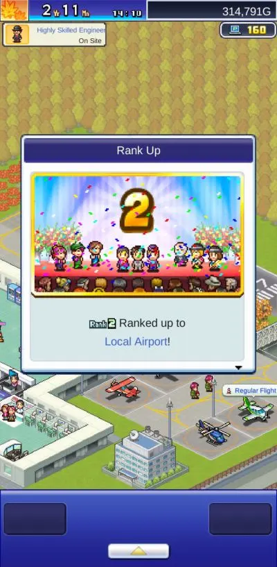 ranking up in jumbo airport story