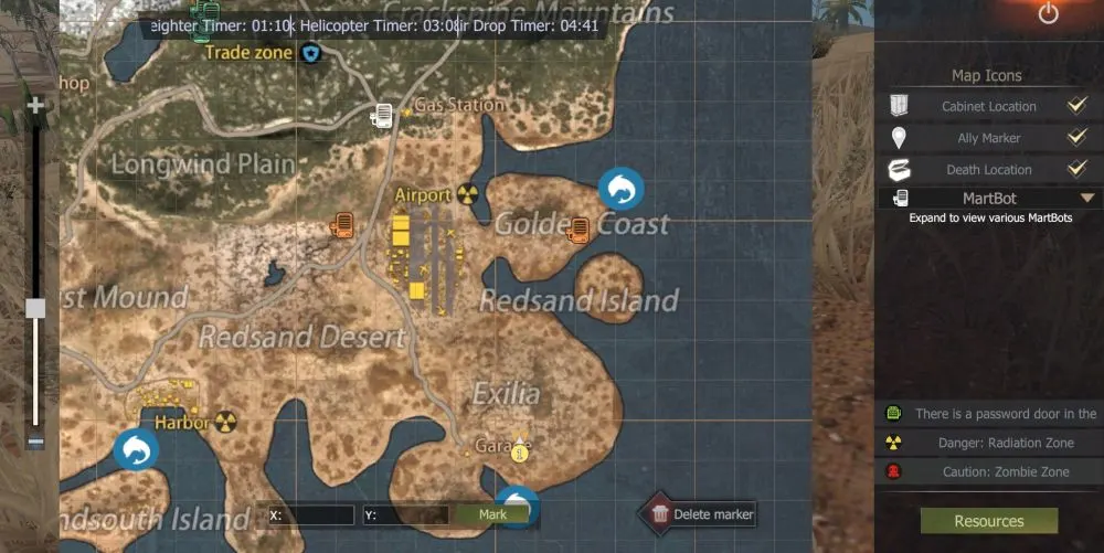 last island of survival map