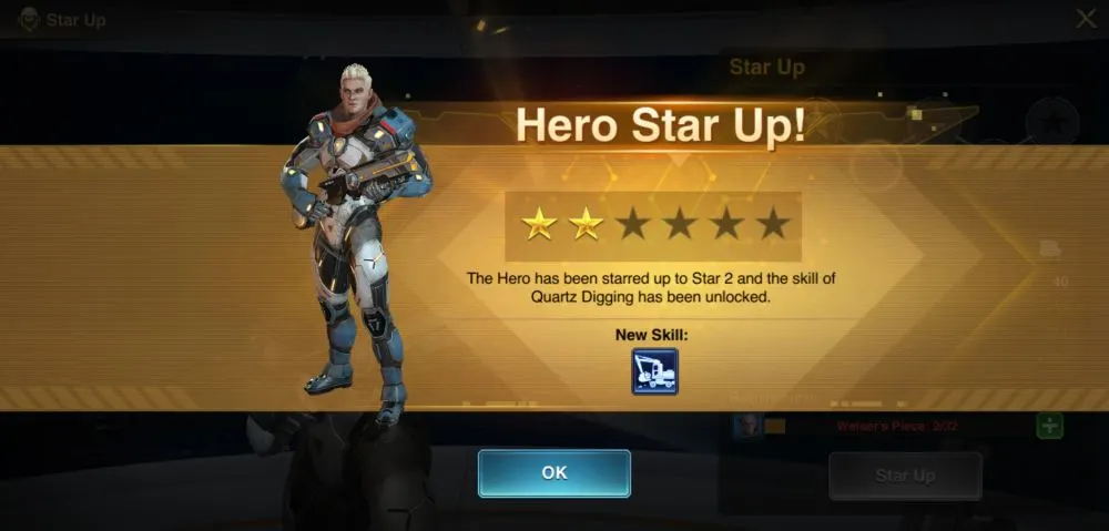 marsaction infinite ambition hero star up