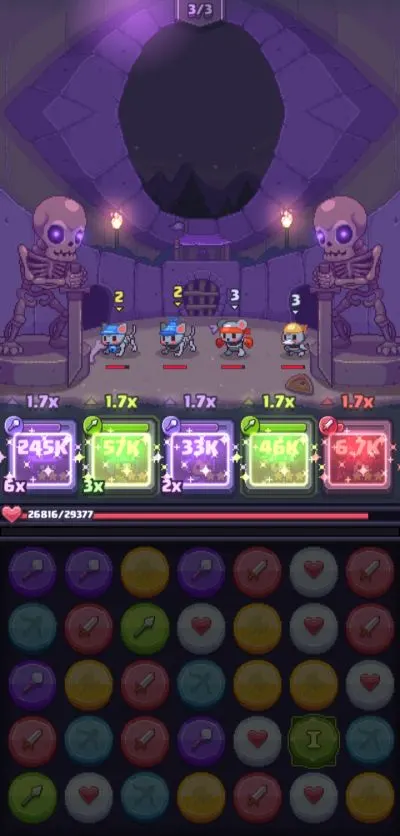 hero combinations in match land