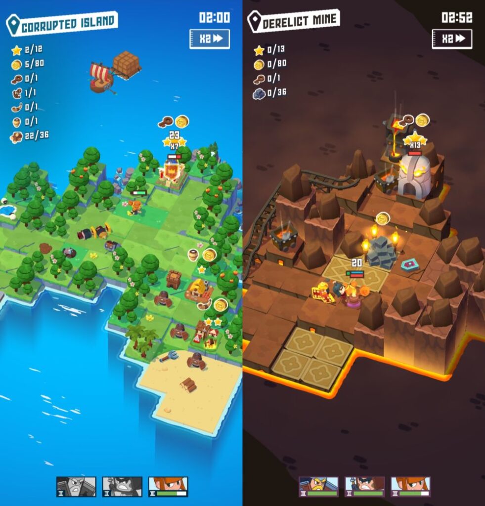merge stories corrupted island and derelict mine