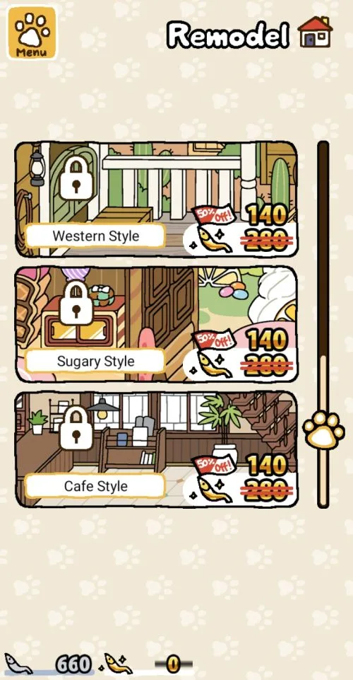 remodeling in neko atsume kitty collector