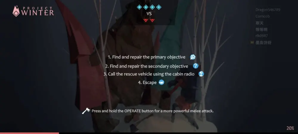 outnumbered in project winter mobile