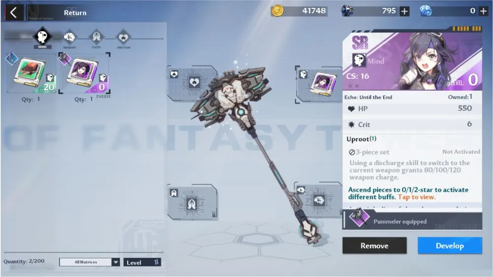 tower of fantasy 3 piece set