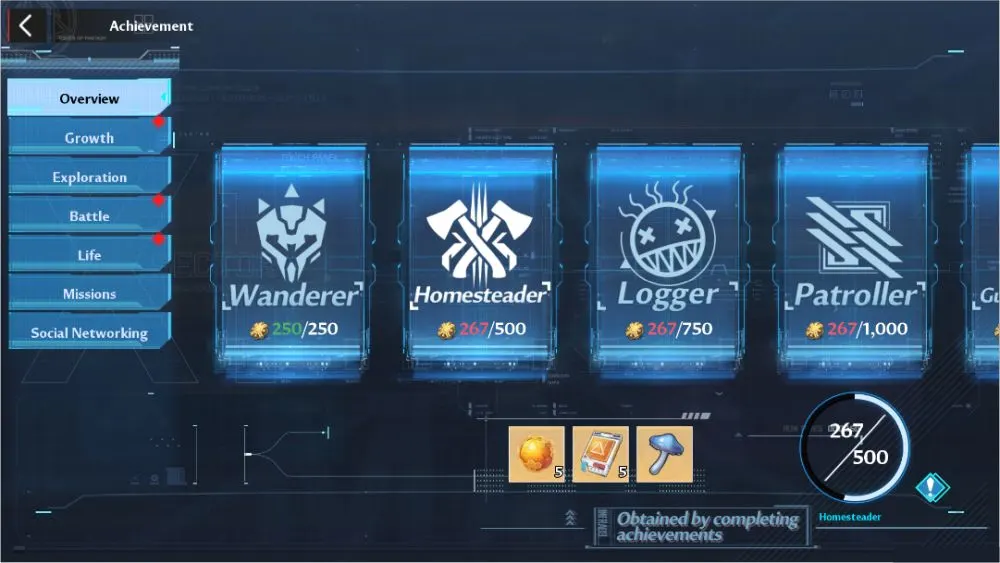 tower of fantasy achievement