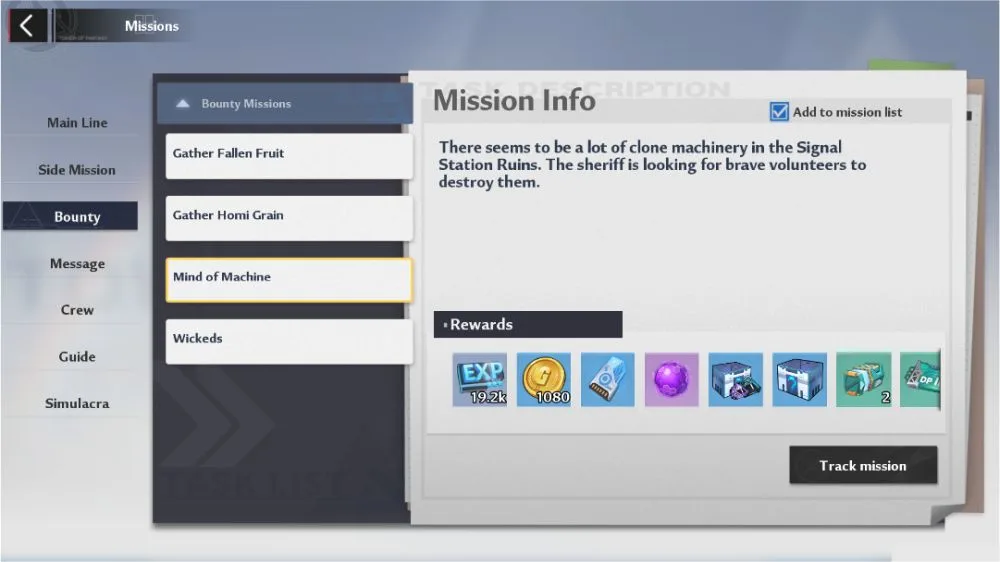 tower of fantasy bounty page 2