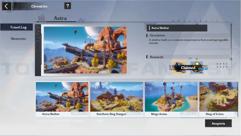 tower of fantasy chronicles