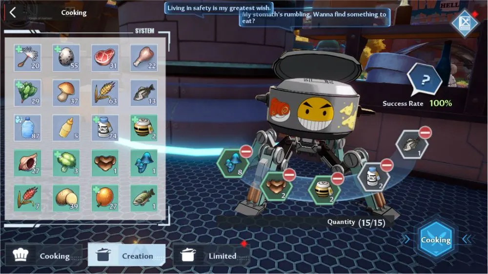 creating dishes in tower of fantasy