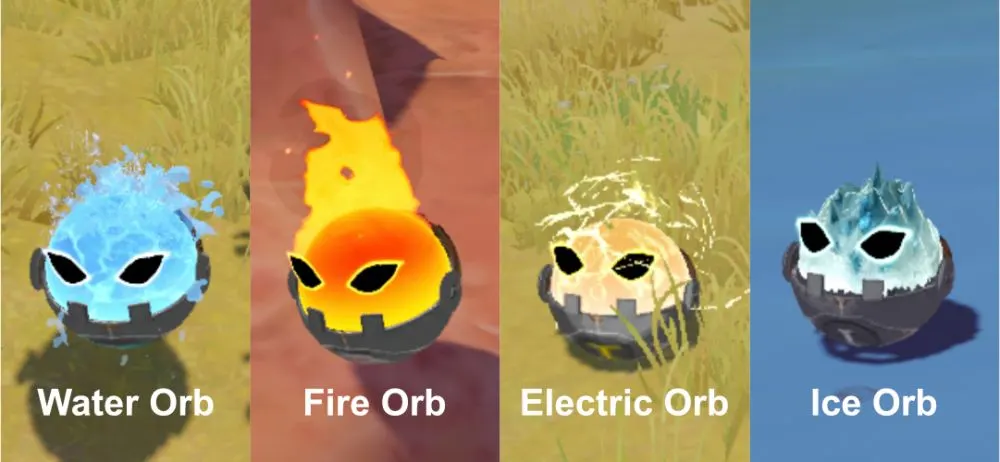 elemental orbs in tower of fantasy