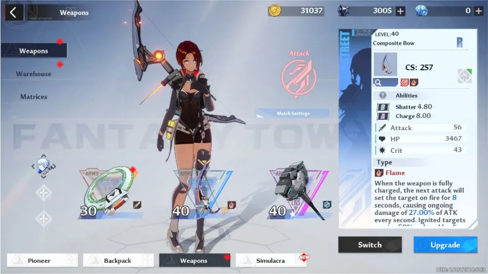 tower of fantasy equip