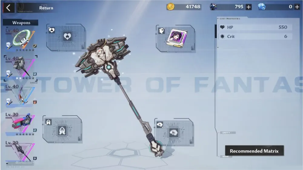 tower of fantasy matrix