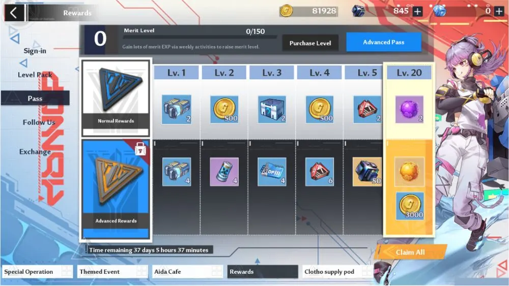 tower of fantasy pass