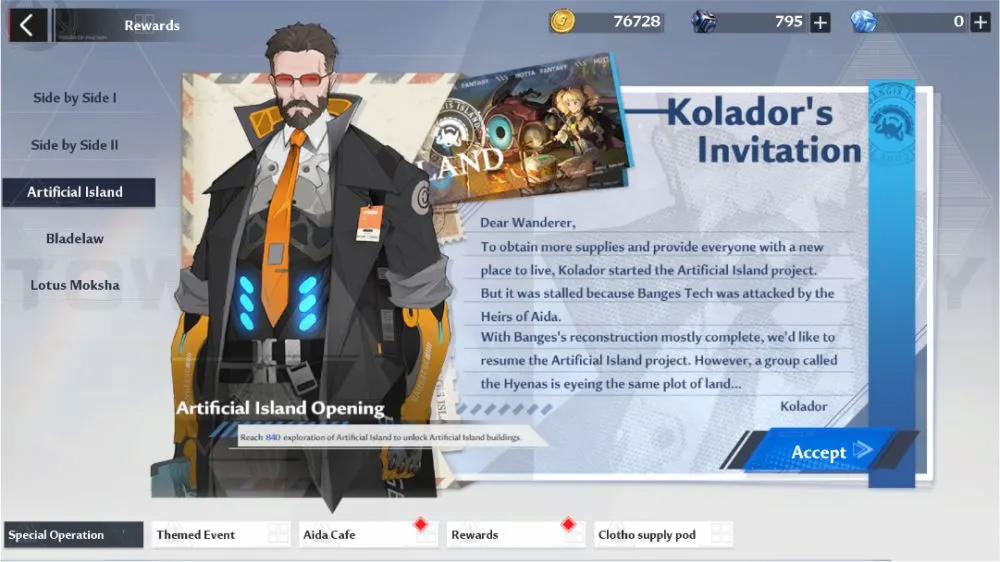 tower of fantasy special operations