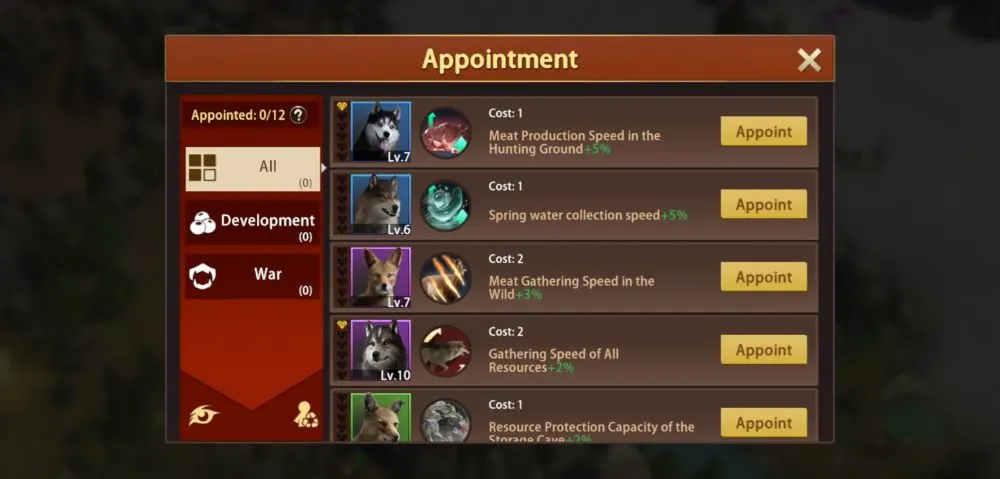 wolf the wild kingdom appointment