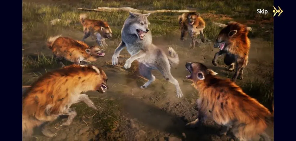 wolf the wild kingdom fight