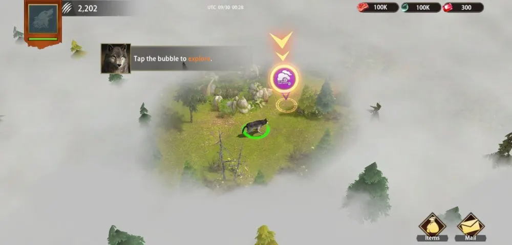 wolf the wild kingdom foggy map