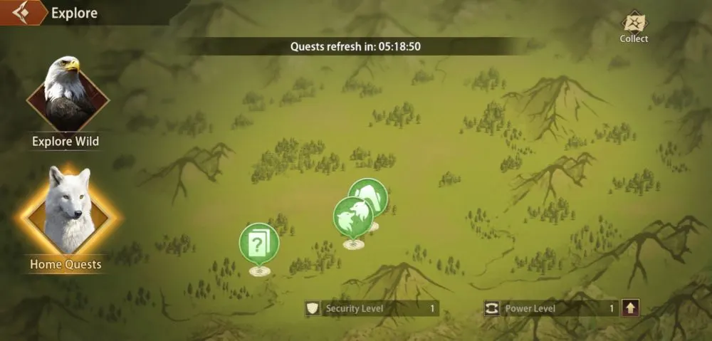 wolf the wild kingdom home quests