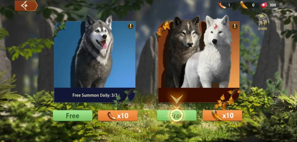 wolf the wild kingdom summon