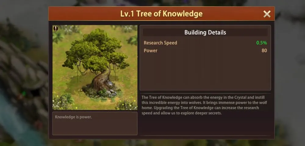 wolf the wild kingdom tree of knowledge
