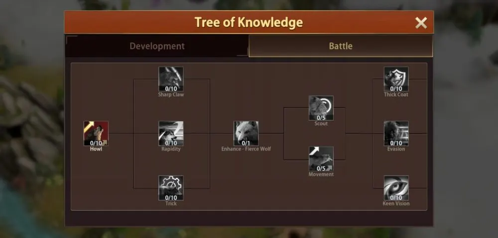 wolf the wild kingdom tree of knowledge battle