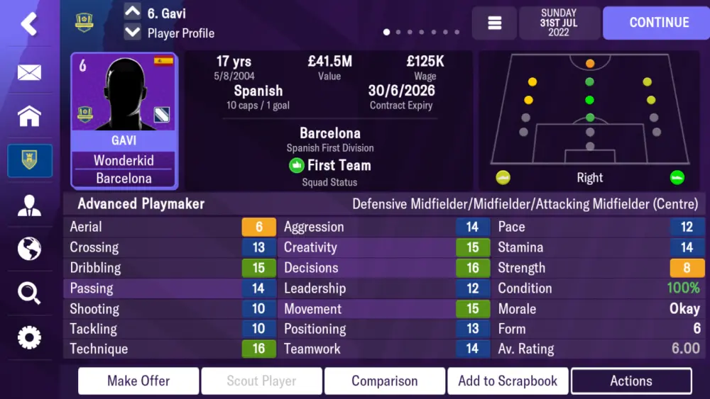 football manager 2023 mobile position reference