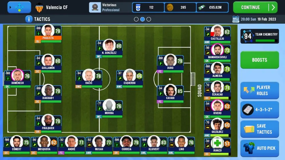 soccer manager 2023 clean formation