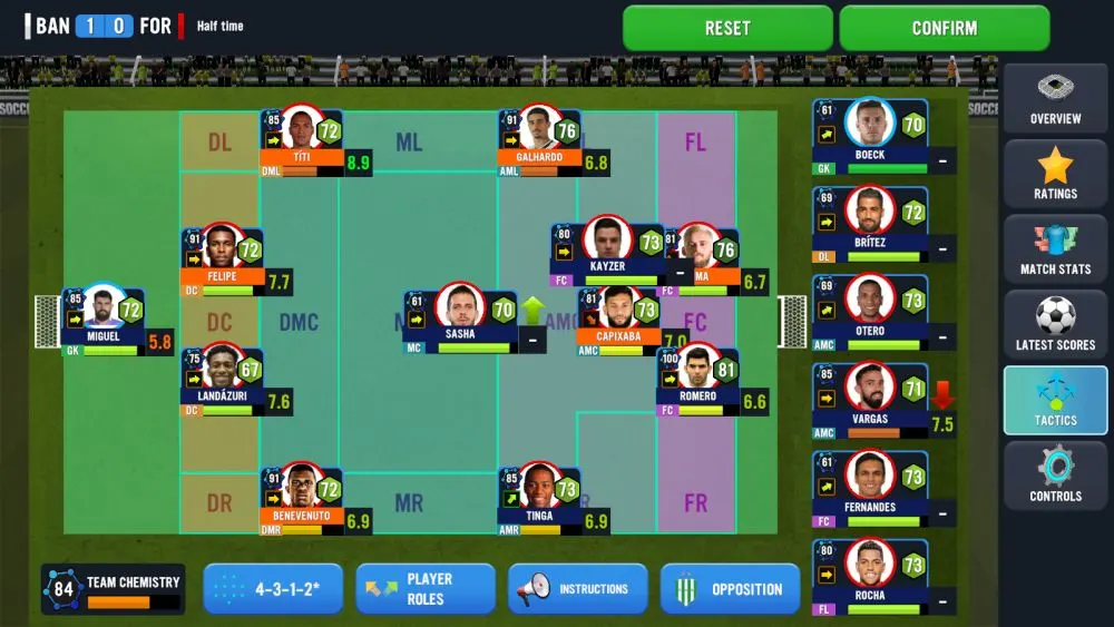 soccer manager 2023 positions