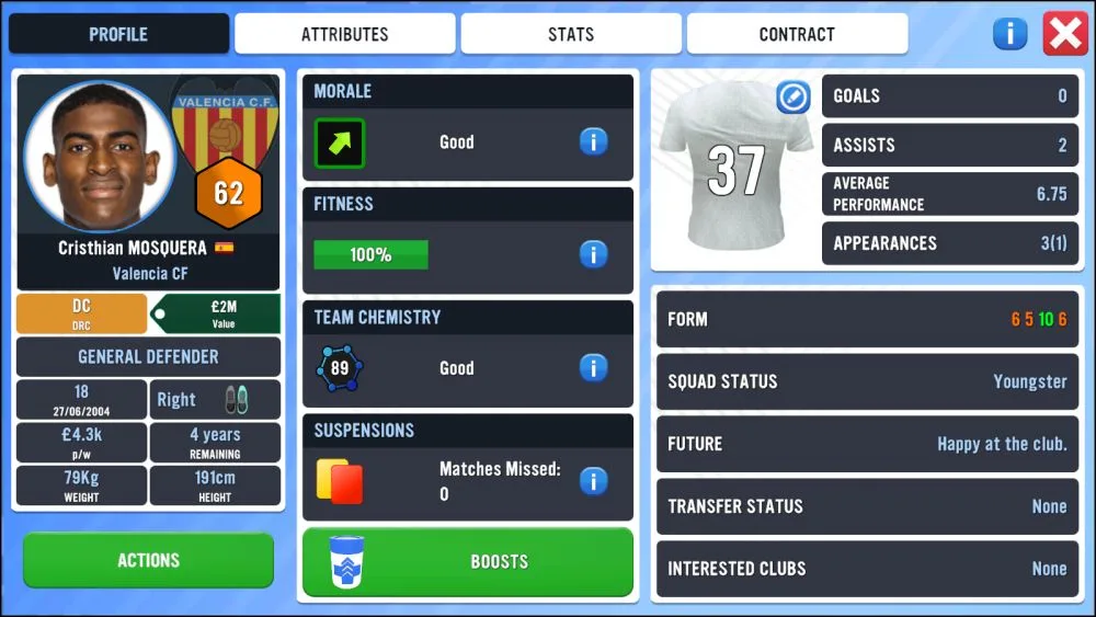 soccer manager 2023 player profile