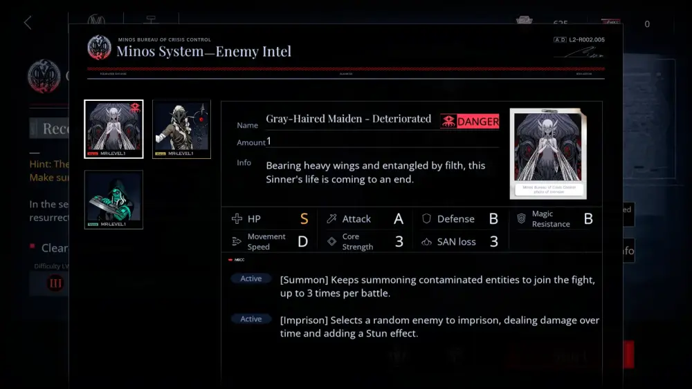 path to nowhere enemy info