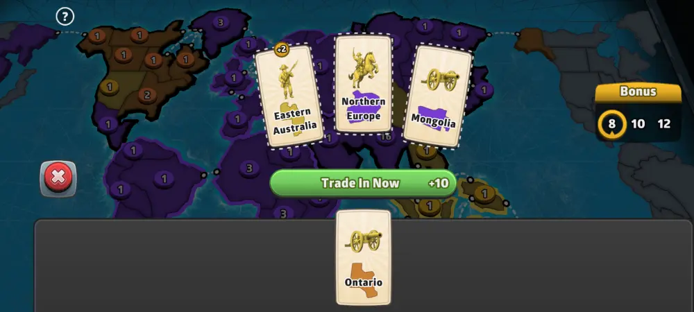 risk global domination card bonus