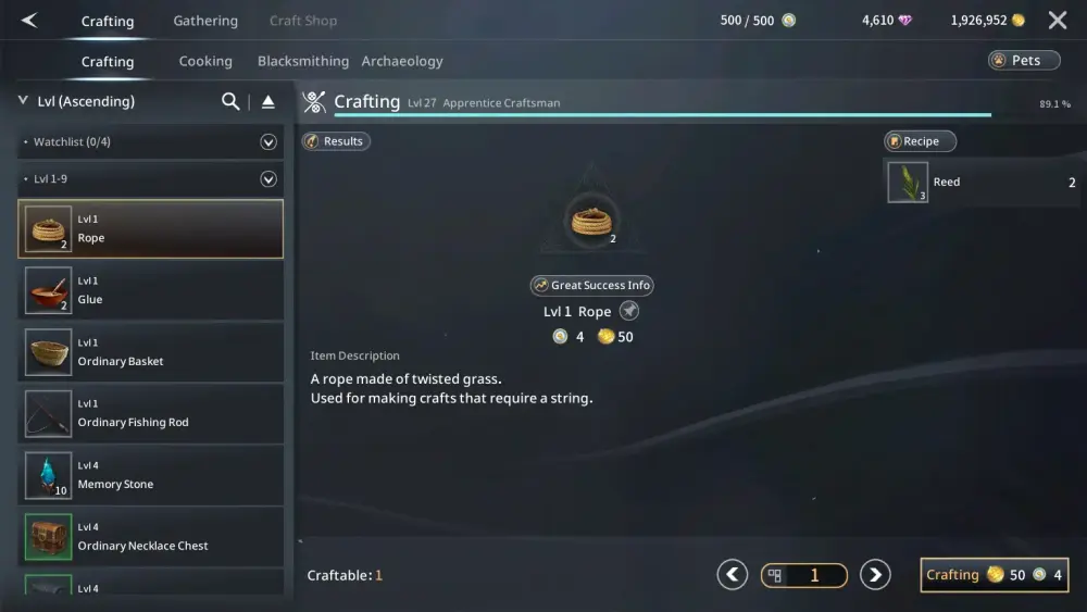 traha global crafting