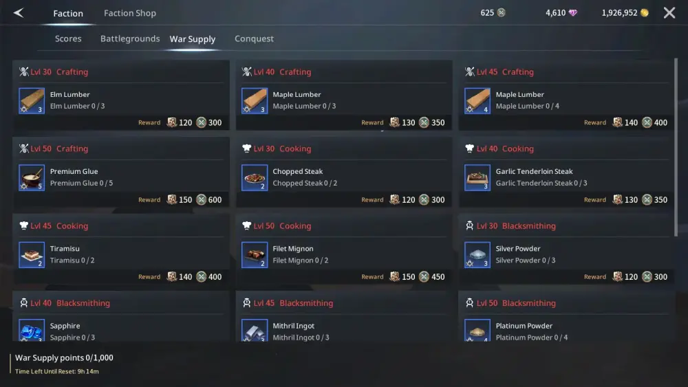 traha global war supply