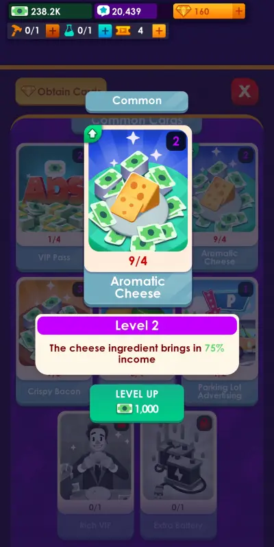 idle burger empire tycoon aromatic cheese