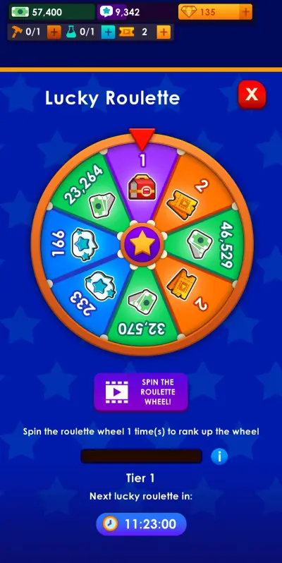 idle burger empire tycoon lucky roulette